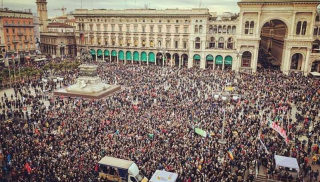 milan protests milan protests
