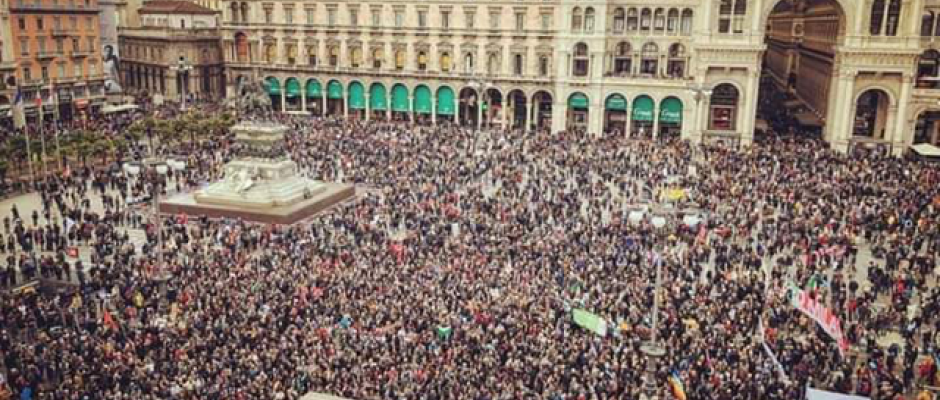 milan protests milan protests